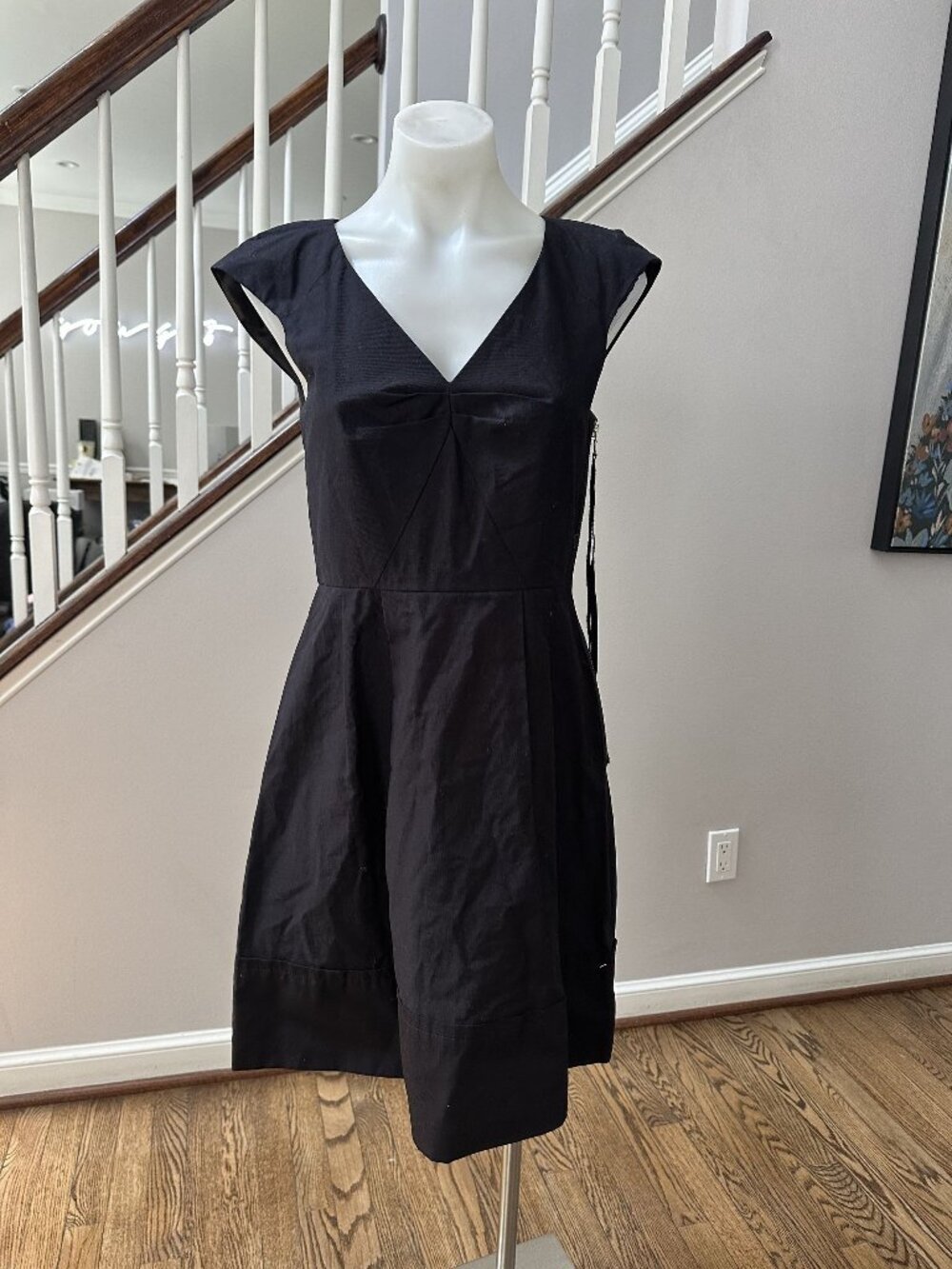 Marc Black V-neck Short Sleeve Mini Dress Size 4